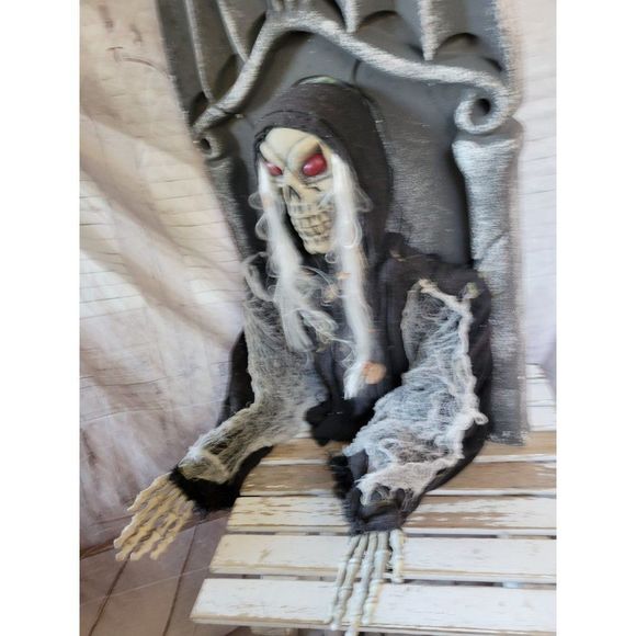Grim reaper tombstone Halloween prop - Picture 4 of 7